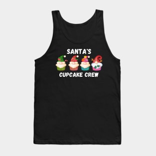 Santa's Cupcake Crew, Chirstmas baking fun Tank Top